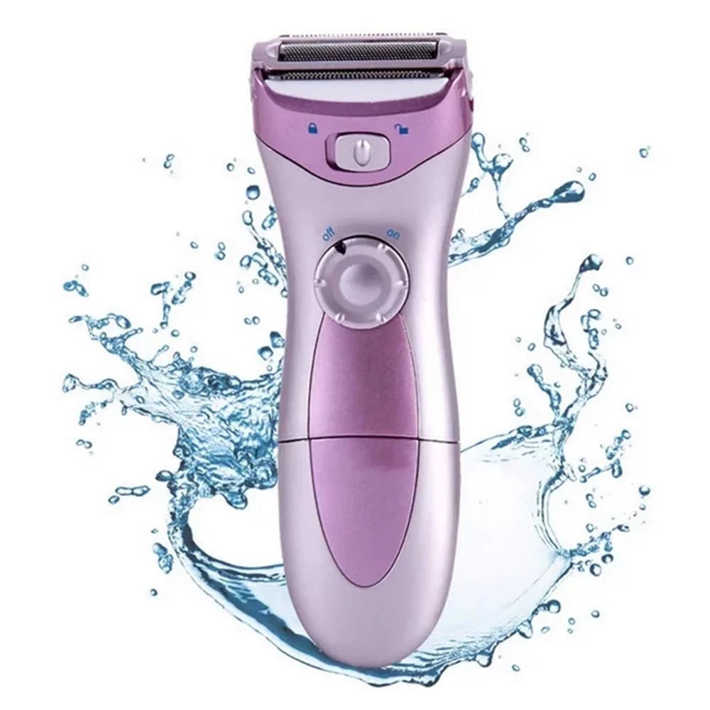 Electric Shaver for Women, Cordless Razor, Wet Dry Razor Remover Shavers & Trimmer for Ladys Legs Face Facial Hair Bikini Area Armpit Body,Purple