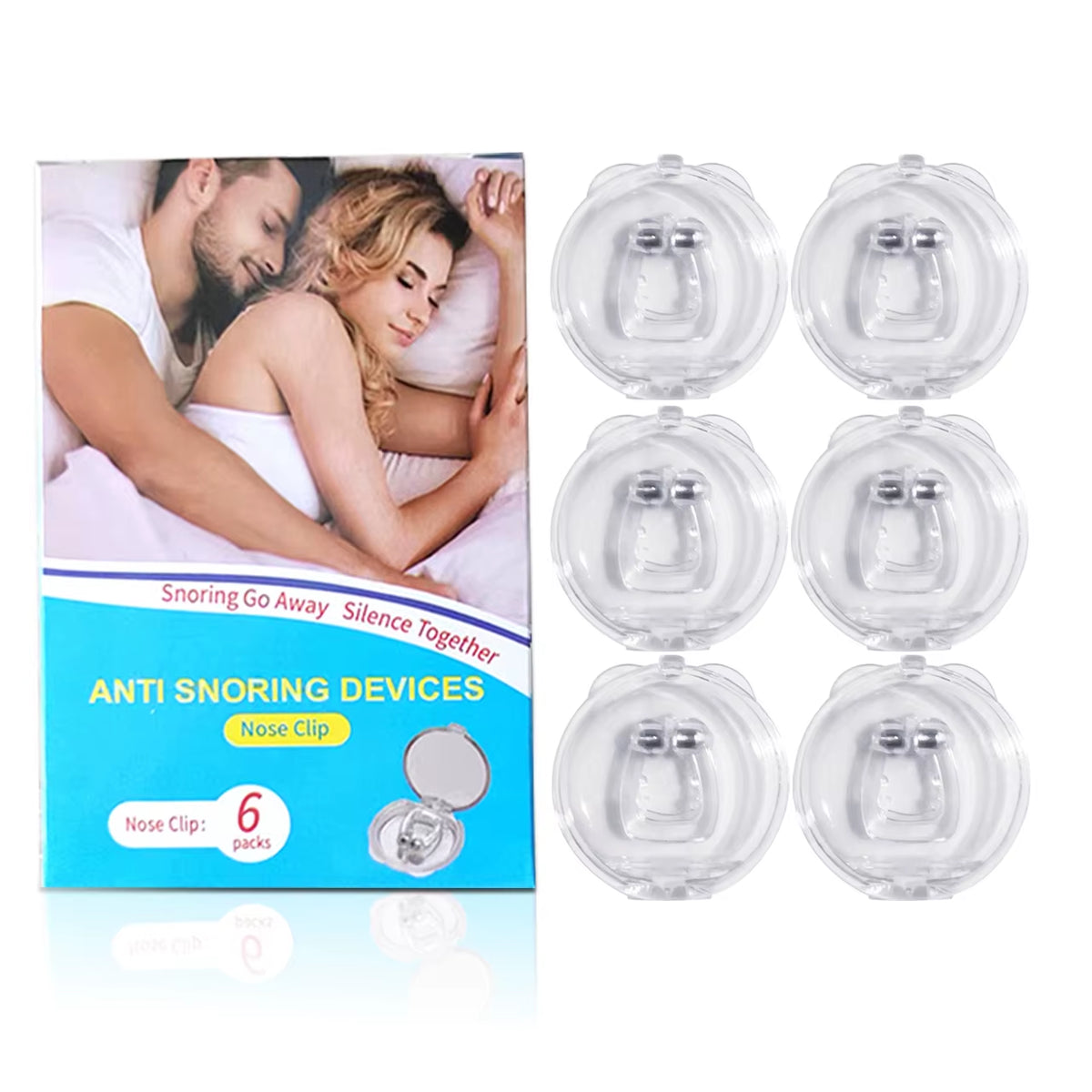 Anti Snoring Device to Stop Snoring Nose Clip for Easy Breathing Improvement Sleep Assistance Apnea 1Pc 2Pc 4Pc 6Pc 8Pc at Night