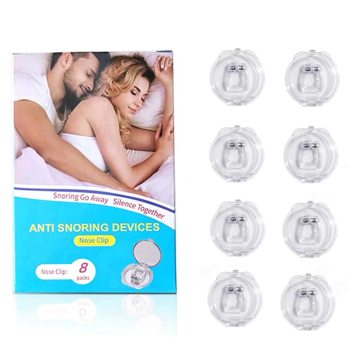 Anti Snoring Device to Stop Snoring Nose Clip for Easy Breathing Improvement Sleep Assistance Apnea 1Pc 2Pc 4Pc 6Pc 8Pc at Night