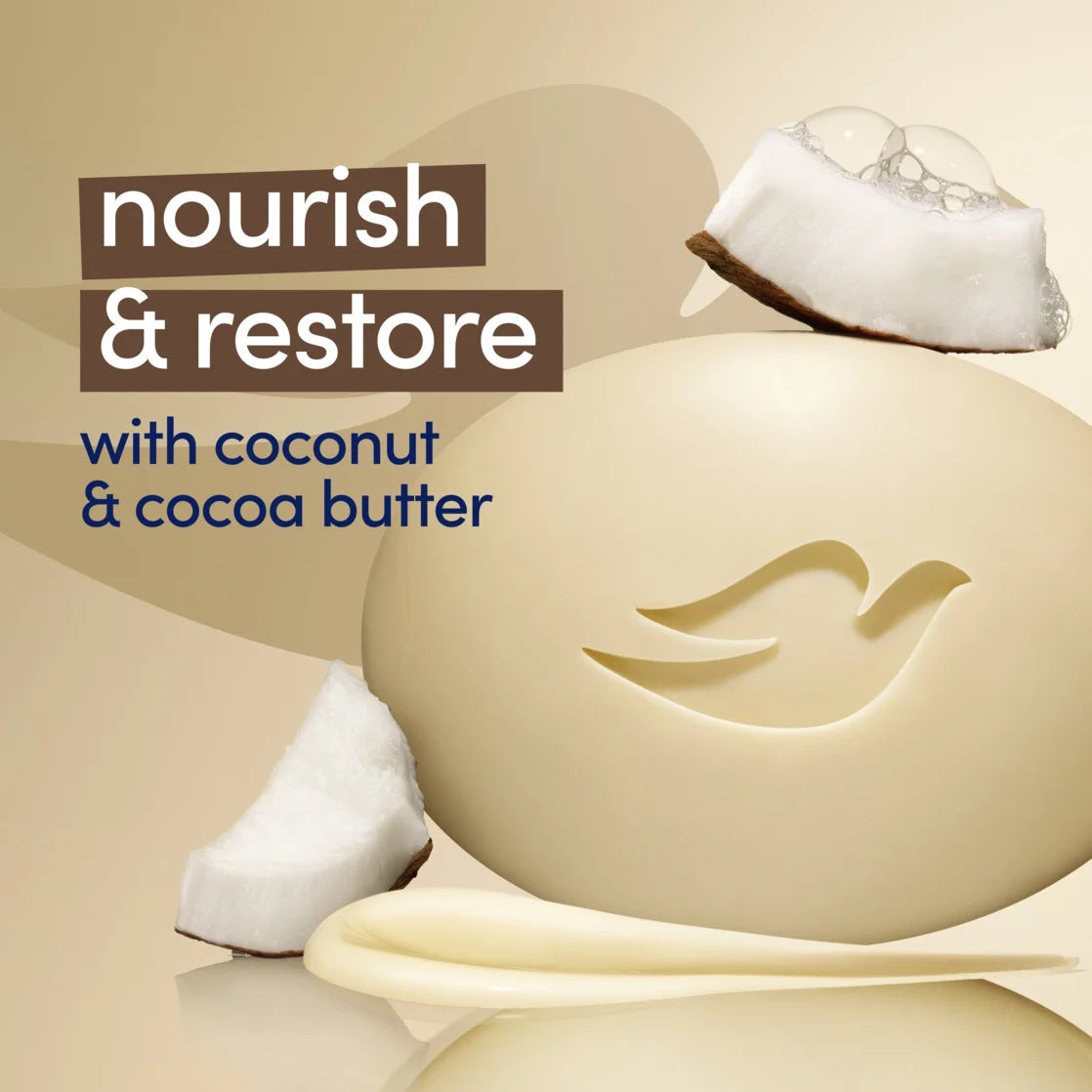 Beauty Bar Women'S Bath Soap Restoring Coconut & Cocoa Butter, 3.75 Oz 8 Bars