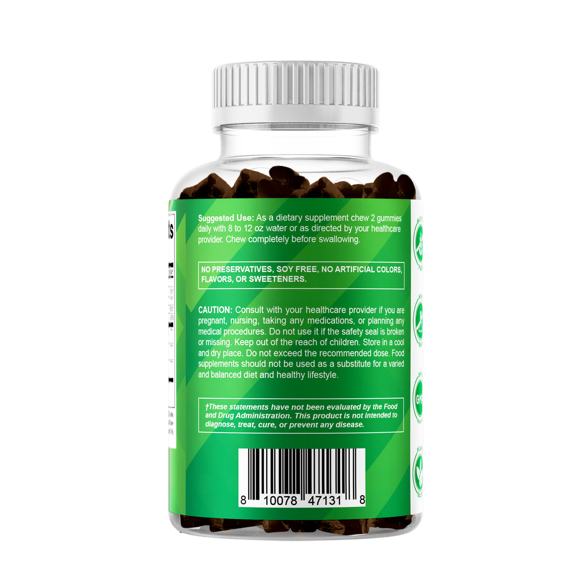Irish Sea Moss Gummies - 3000 Mg - 60 Vegan Gummies - Made with Bladderwrack & Burdock Root - Seamoss Supplement for Thyroid, Energy, Immune Support