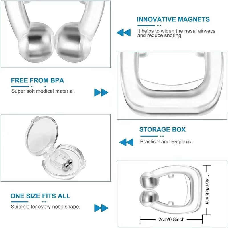 Anti Snoring Device to Stop Snoring Nose Clip for Easy Breathing Improvement Sleep Assistance Apnea 1Pc 2Pc 4Pc 6Pc 8Pc at Night
